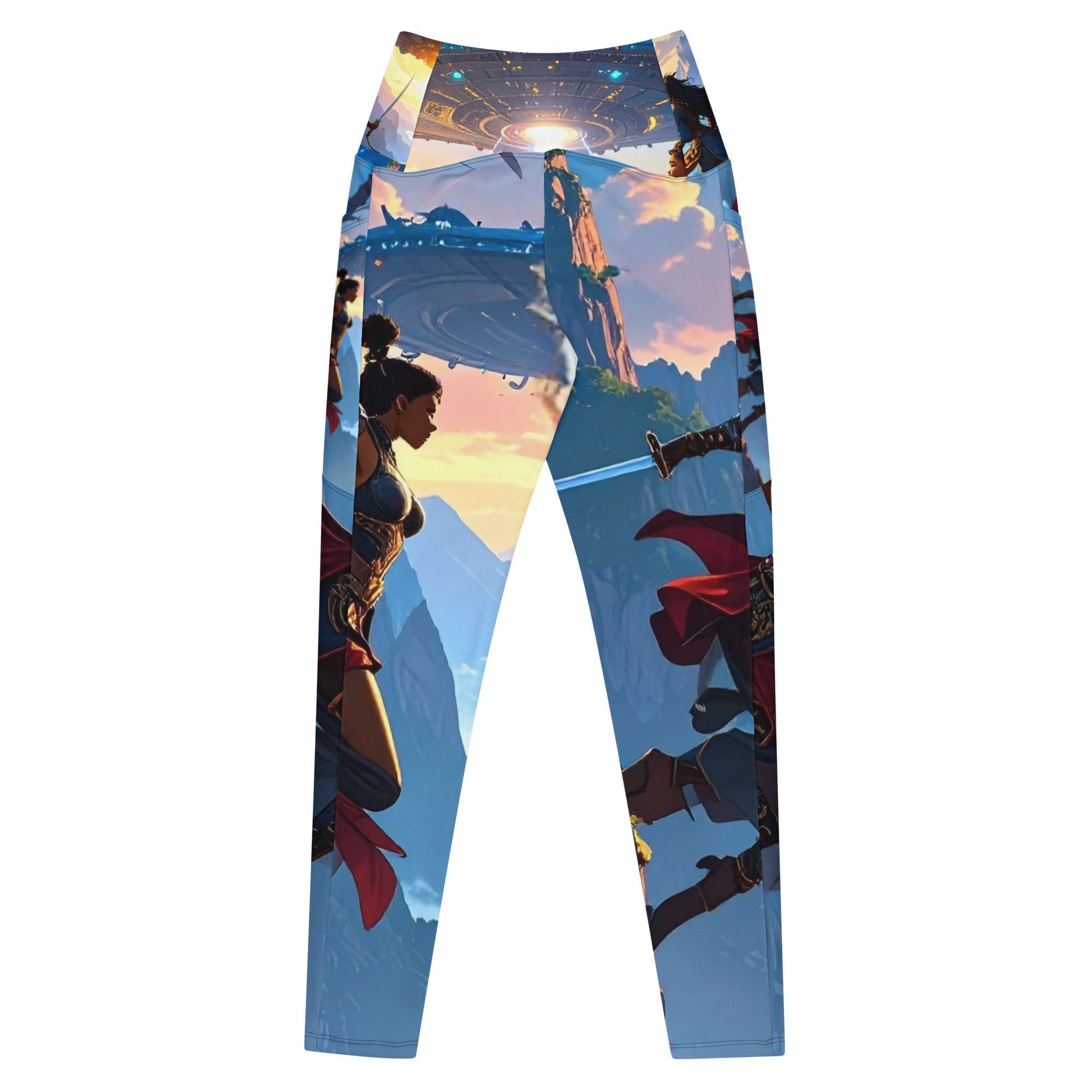 Warrior - Shadow Walker Design- leggings with pockets - Image 6
