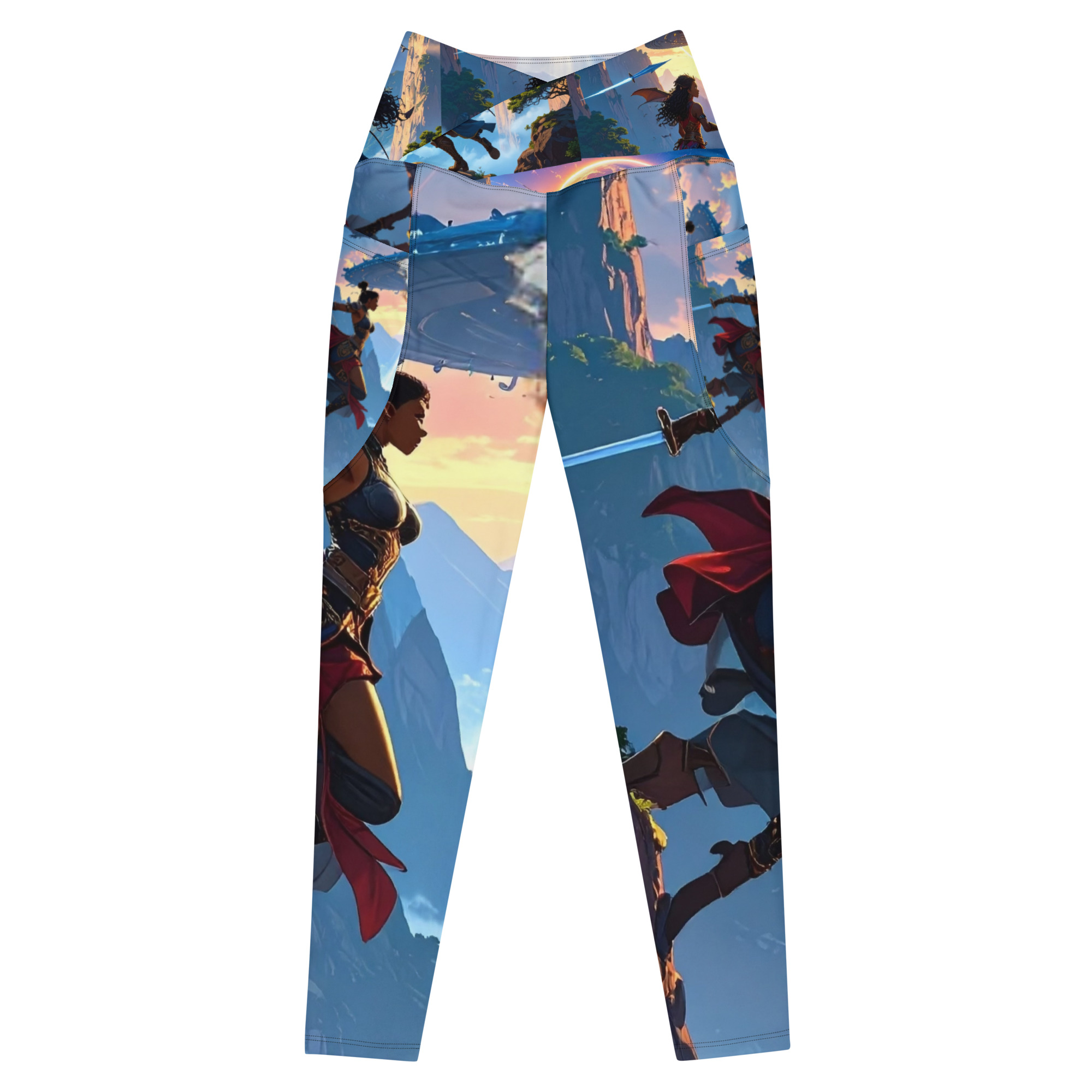 Warrior - Shadow Walker Design- leggings with pockets - Image 8