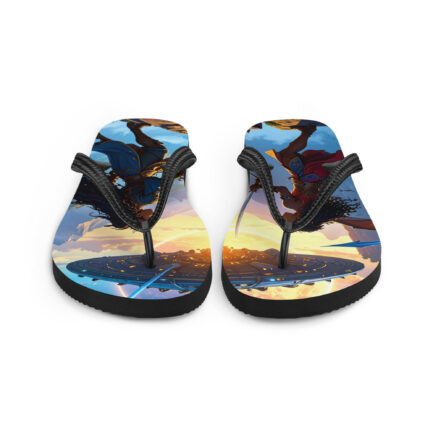 Rosebudd London - Space Ship Shadowalker Flip-Flops