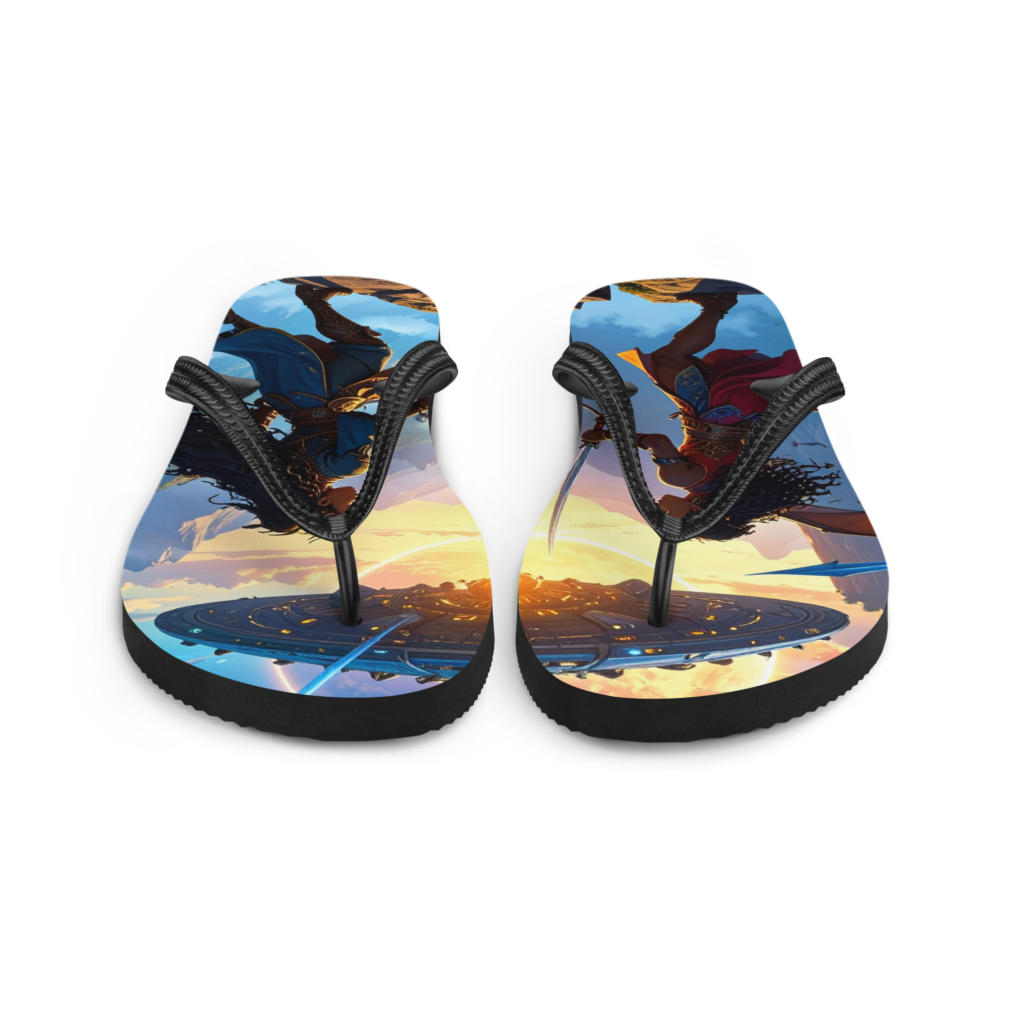 Rosebudd London - Space Ship Shadowalker Flip-Flops