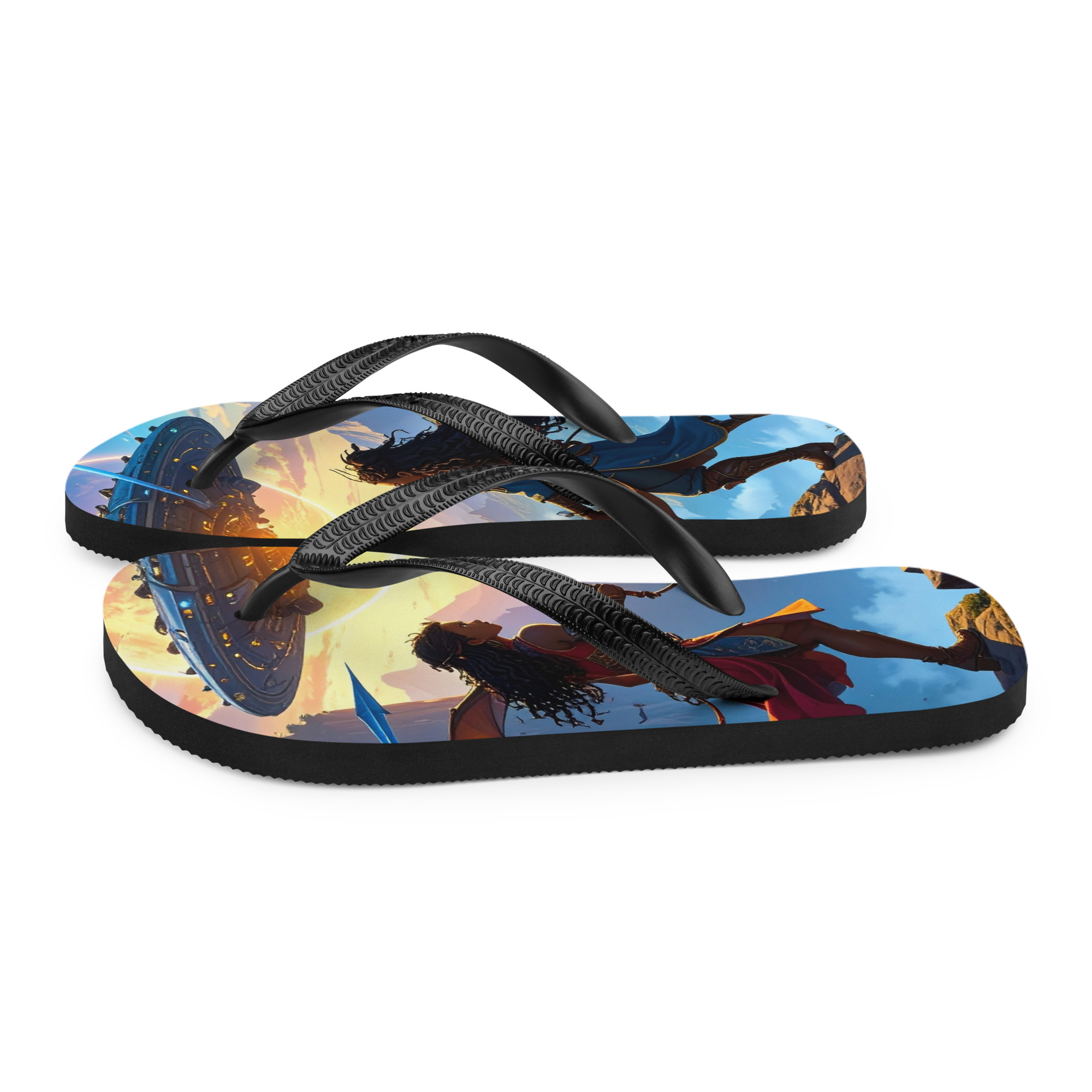 Rosebudd London - Space Ship Shadowalker Flip-Flops - Image 4