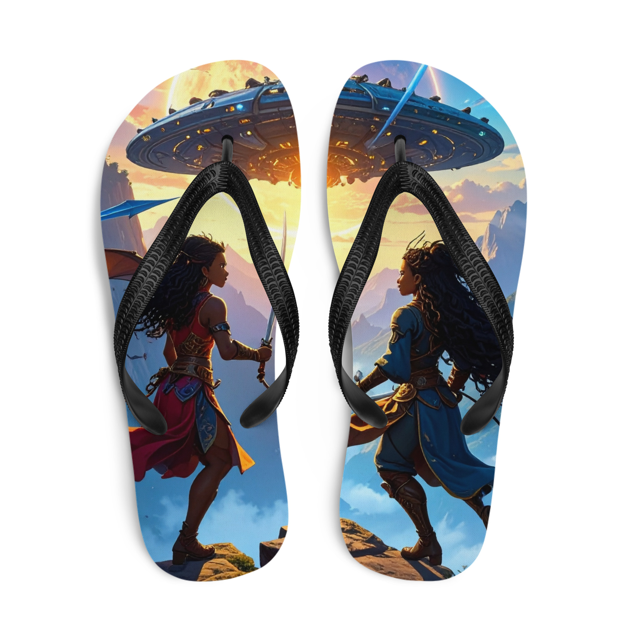 Rosebudd London - Space Ship Shadowalker Flip-Flops - Image 3