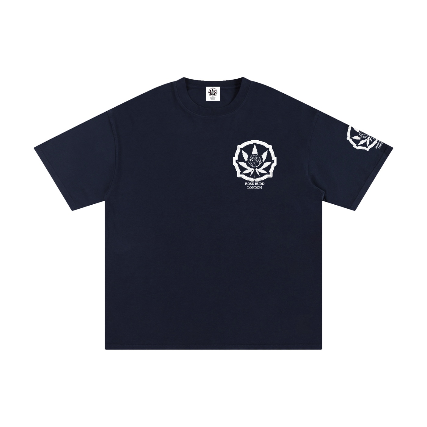 Rosebudd London Clothing - Classic Logo Pure Cotton T-Shirt - Image 5