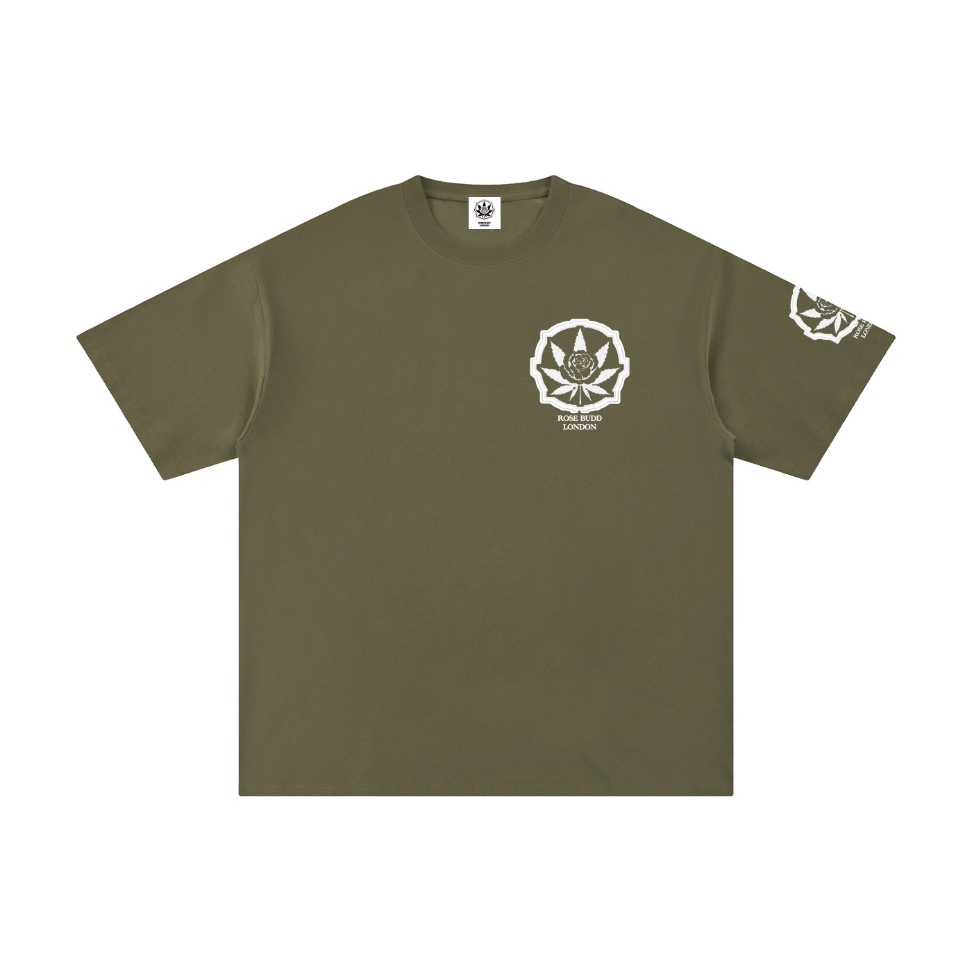 Rosebudd London Clothing - Classic Logo Pure Cotton T-Shirt - Image 7