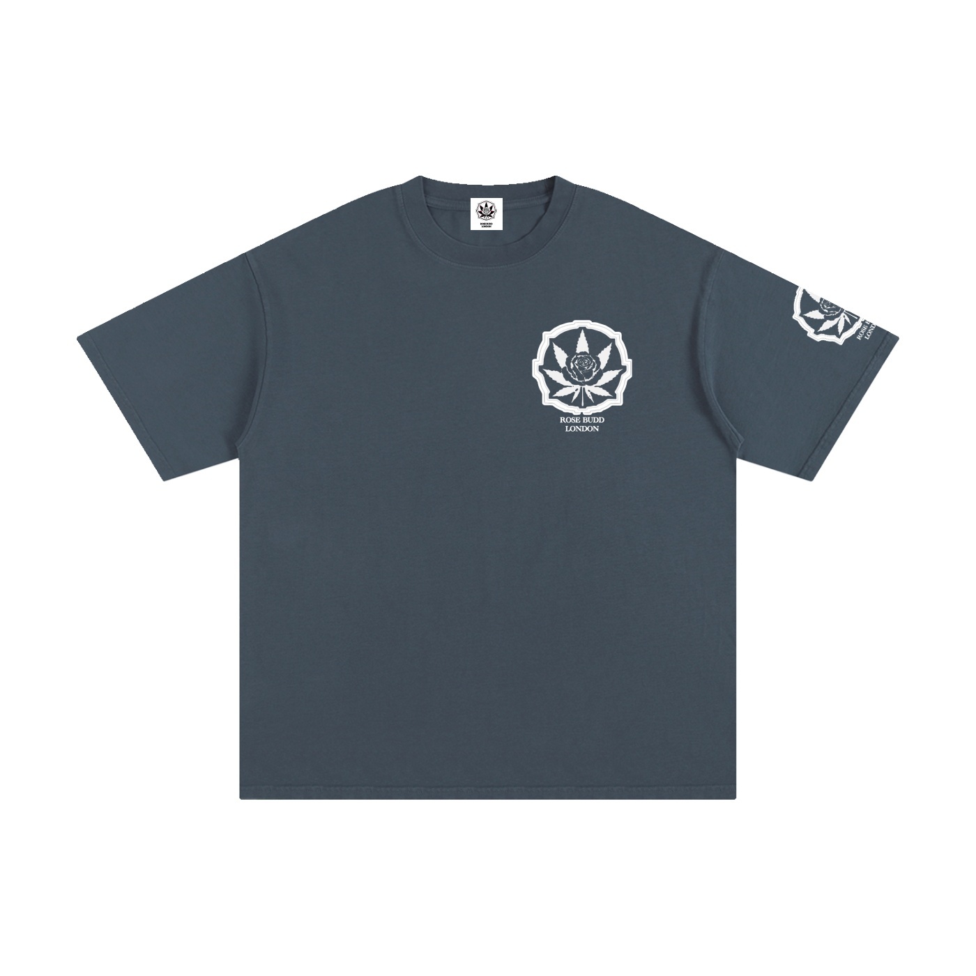 Rosebudd London Classic Logo Pure Cotton T-Shirt - Image 3