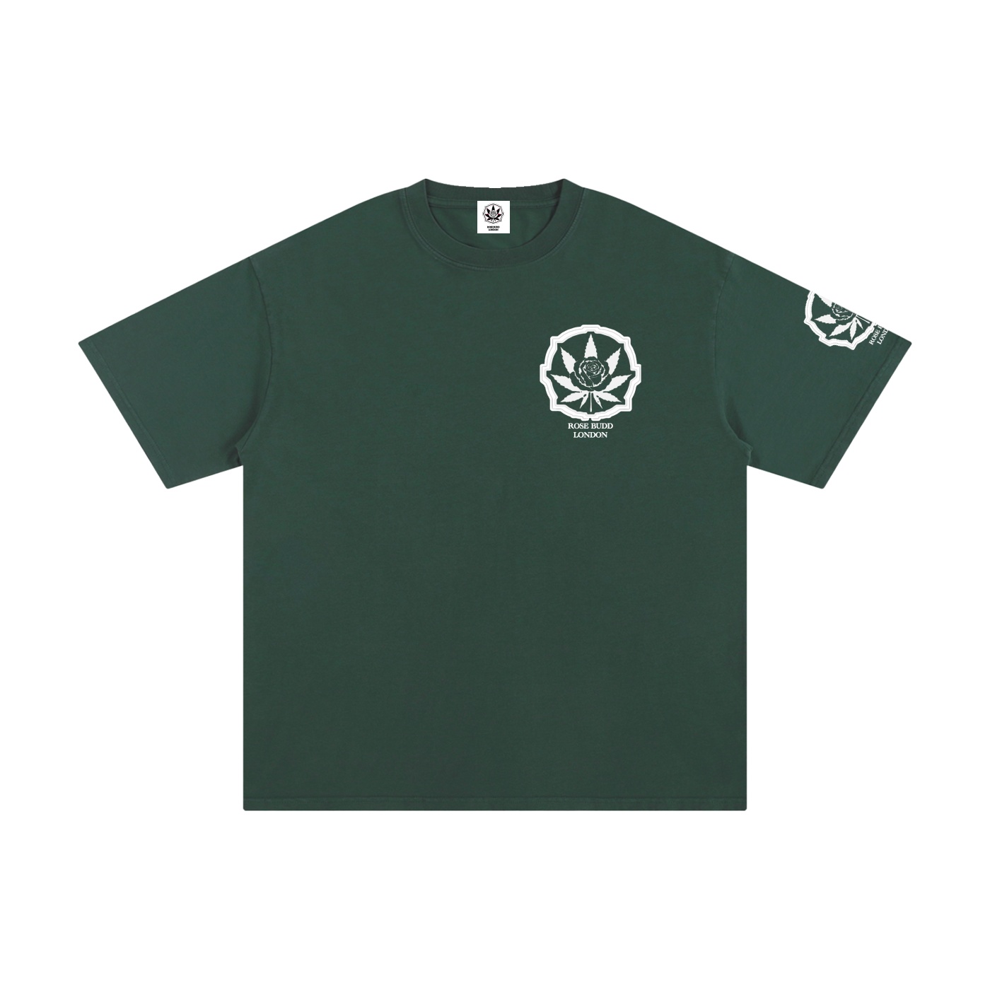 Rosebudd London Clothing - Classic Logo Pure Cotton T-Shirt - Image 3