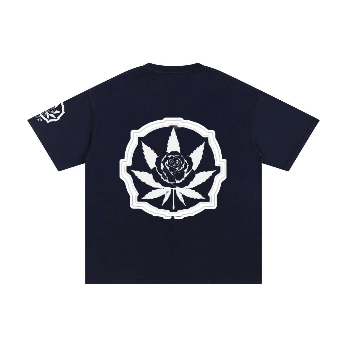 Rosebudd London Clothing - Classic Logo Pure Cotton T-Shirt - Image 6